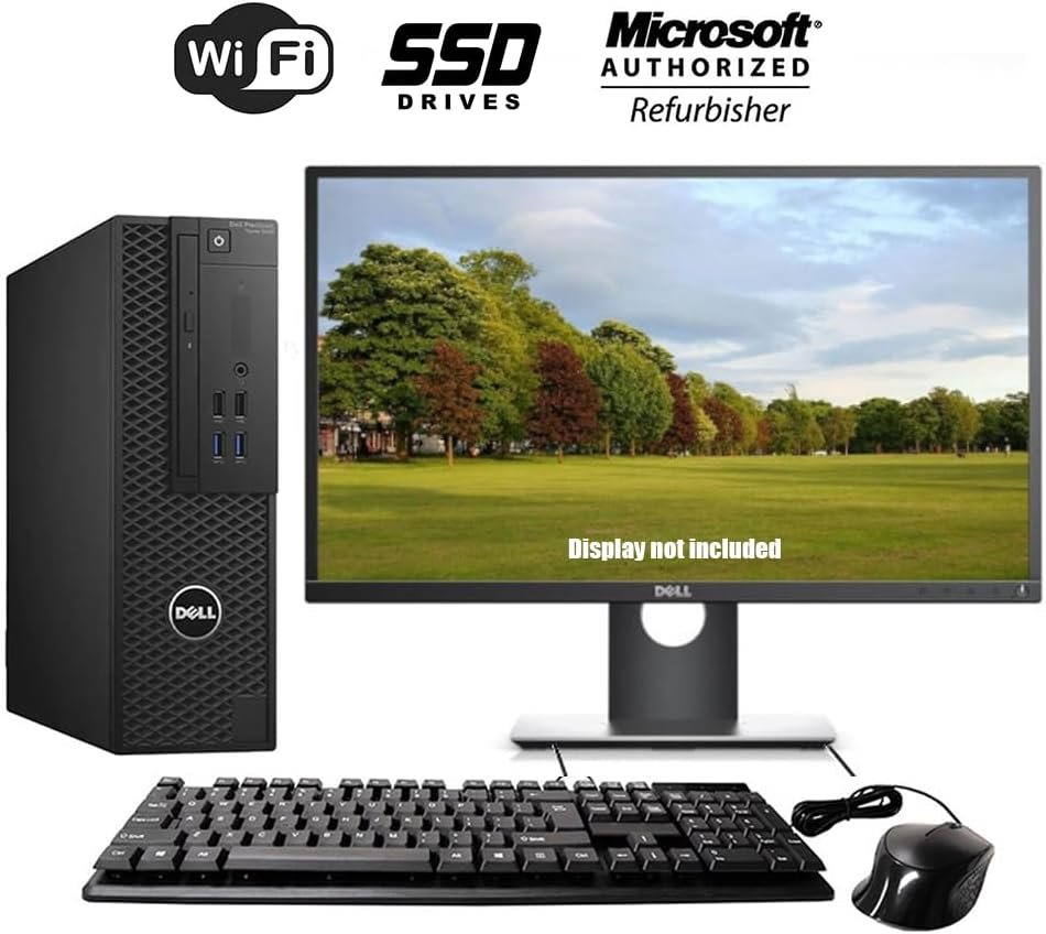 Dell OptiPlex 7070 SFF Desktop Computer PC, Intel 8 Core i7-9700 3.0GHz up to 4.70GHz,32GB DDR4 Ram New 1TB NVMe M.2 SSD,AX210 Built-in WiFi 6E,Windows 11 Pro, Wireless Keyboard  Mouse (Renewed)