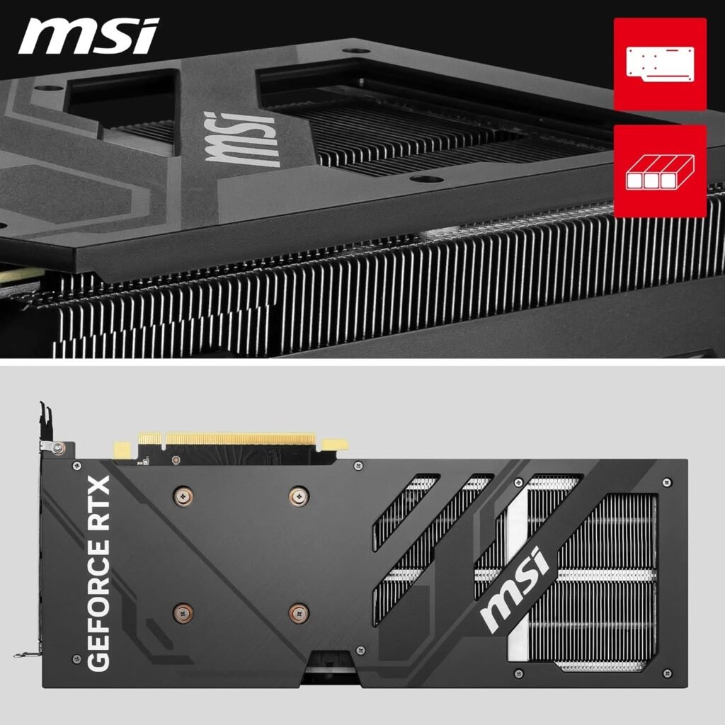 MSI GeForce RTX 4060 Ventus 2X Black 8G OC Gaming Graphics Card - 8GB GDDR6X, PCI Express Gen 4, 128-bit, 3X DP v 1.4a, HDMI 2.1a (Supports 4K  8K HDR)