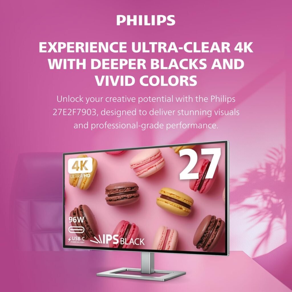 Philips 34E1C5600HE 34 UltraWide QHD 21:9 Monitor with Built-in Windows Hello Webcam  Noise Canceling Mic, USB-C Docking, Stereo Speakers, 100Hz, 4-Year Advance Replacement