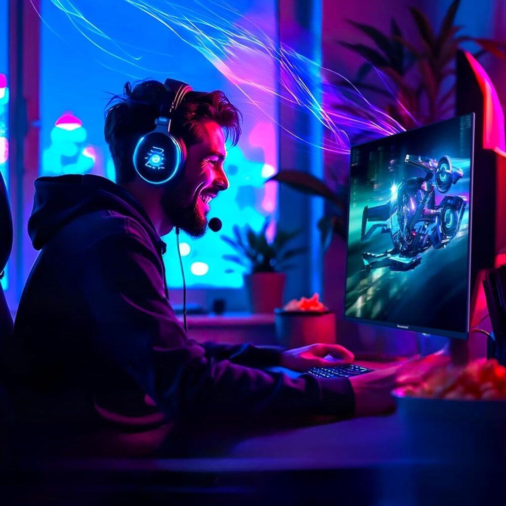 27 inch Curved Gaming Monitor,144Hz/180Hz PC Monitor Full HD 1080P, Frameless 1800R Computer Display with FreeSync  Eye-Care Technology, Wall Mountable, DP, HDMI Port (Black)