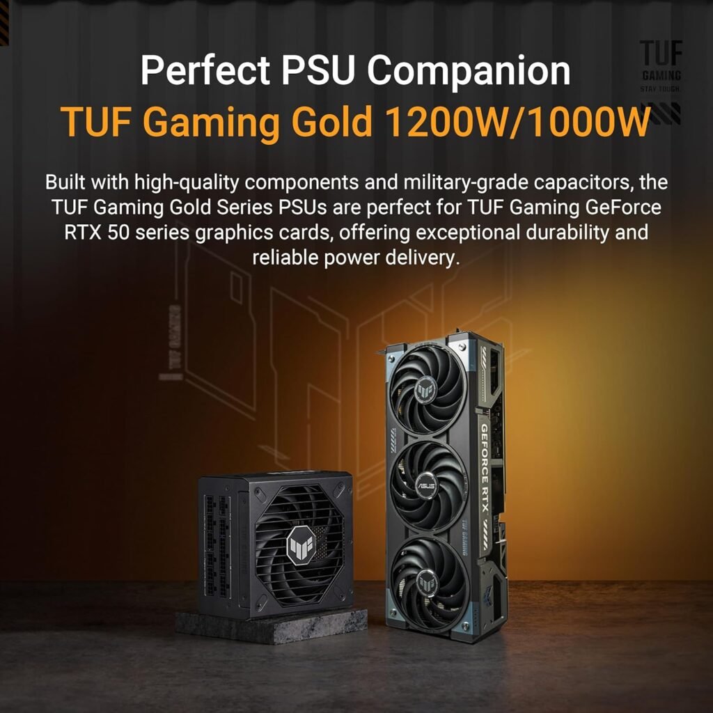 ASUS TUF Gaming RTX5070 Ti OC, PCIe5, 16GB DDR7, 2 HDMI, 3 DP, 2610MHz Clock, RGB Lighting, Overclocked
