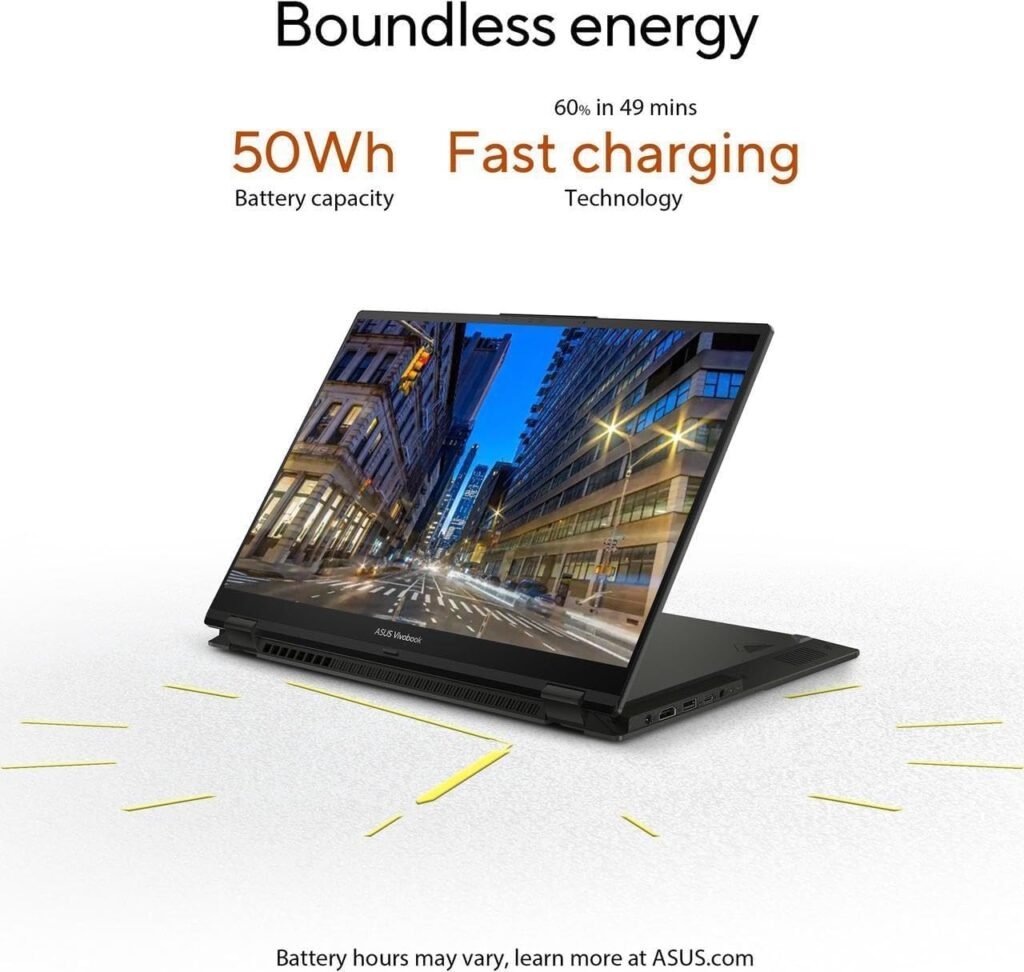 ASUS Vivobook S 16 Flip 2-in-1 Laptop (16 FHD+ Touchscreen, Intel 14-Core i9-13900H, 40GB RAM, 2TB SSD) for Creator, Photographer, Designer, Backlit Keyboard, 1080p IR Webcam, Win 11 Pro w/Copilot