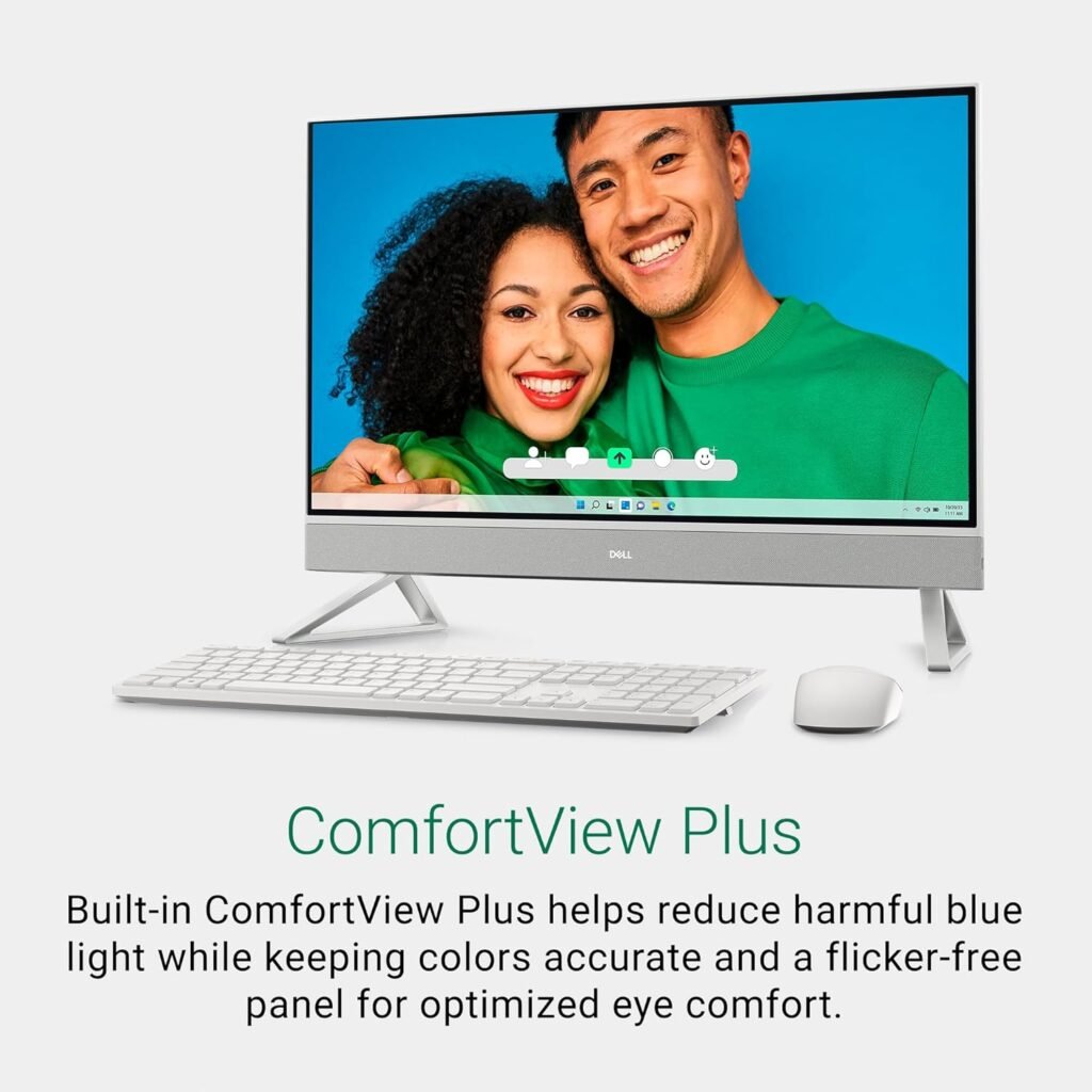 Dell Inspiron 7730 All in One Desktop - 27-inch FHD Touchscreen Display, Intel Core 7-150U, 32GB DDR4 RAM, 1TB SSD, NVIDIA GeForce MX570A 2GB GDDR6, Windows 11 Pro, Onsite  Migrate Service - White