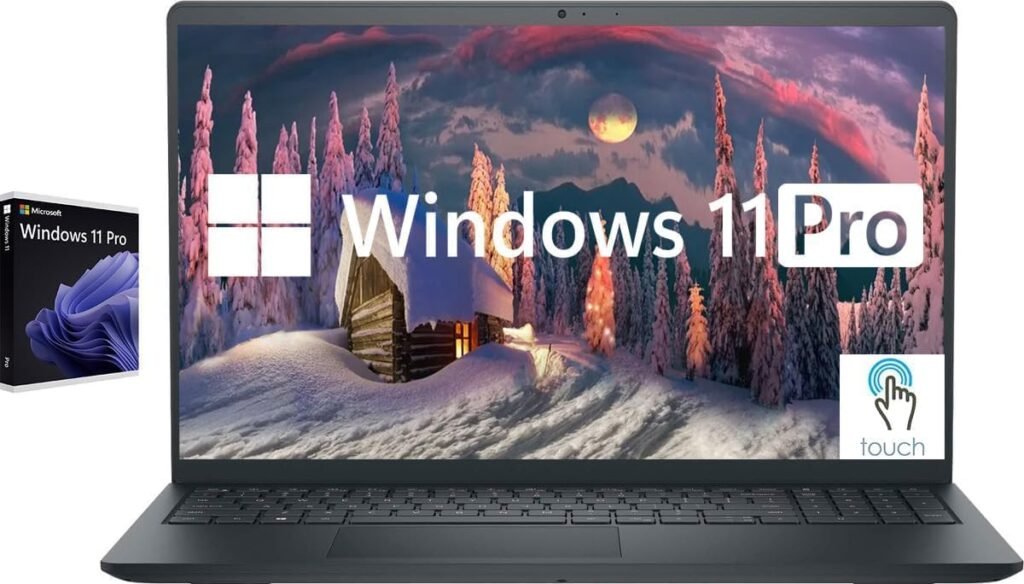 Dell Inspiron Touchscreen Laptop, 15.6 Business  Student Laptop Computer, Windows 11 Pro Laptop 32GB RAM 1TB SSD, Intel i5-1155G7 Processor, Full HD IPS Display, Numeric Keypad, HDMI, Carbon Black