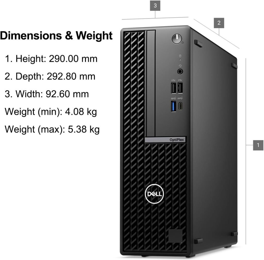 Dell OptiPlex 7020 Tower Business Desktop Computer, 16GB DDR5 RAM, 512GB PCIe SSD, Intel 6-Core i5-12500 (Beat i7-11700), DVDRW, WiFi Adapter, RJ-45, Type-C, HDMI, DisplayPort, Windows 11 Pro