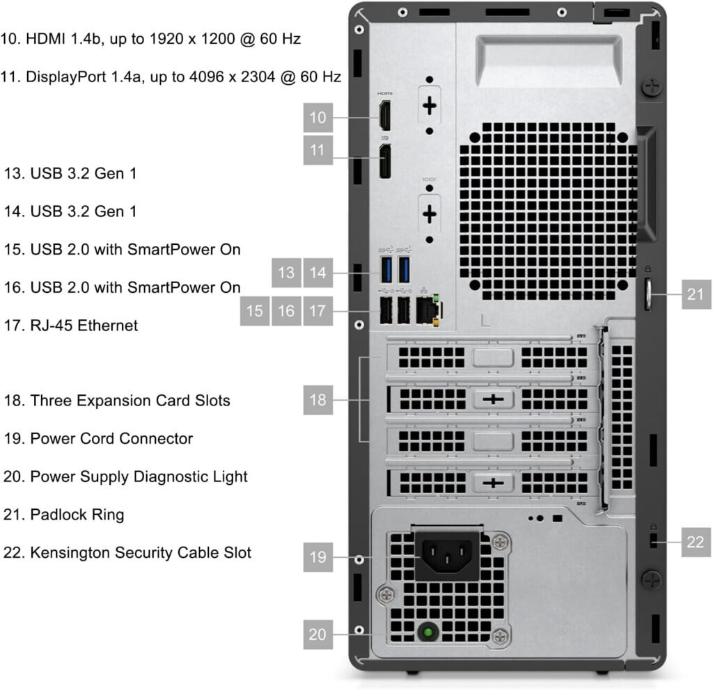 Dell OptiPlex 7020 Tower Business Desktop Computer, 16GB DDR5 RAM, 512GB PCIe SSD, Intel 6-Core i5-12500 (Beat i7-11700), DVDRW, WiFi Adapter, RJ-45, Type-C, HDMI, DisplayPort, Windows 11 Pro