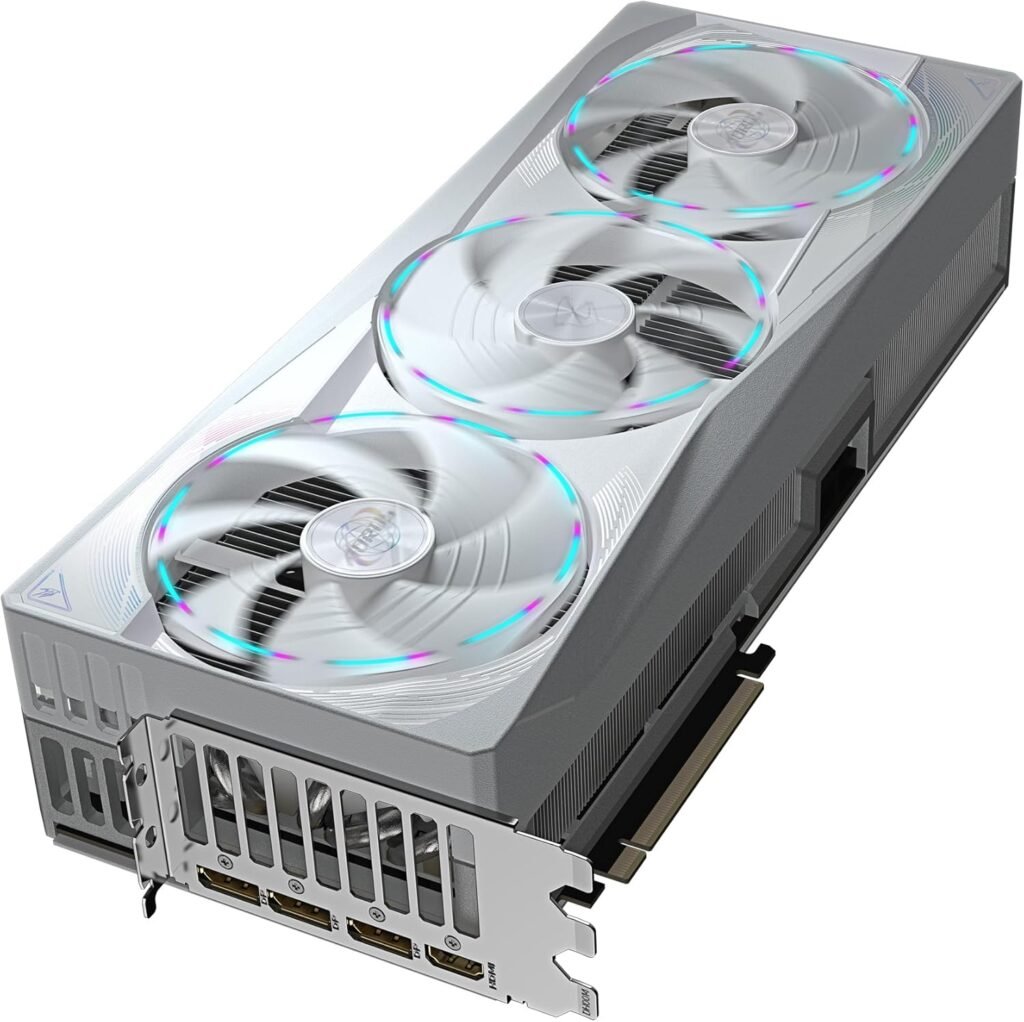 Gigabyte AORUS GeForce RTX 5090 Master ICE 32G Graphics Card - 32GB GDDR7, 512bit, PCI-E 5.0, 2655MHz Core Clock, 3 x DP 2.1a, 1 x HDMI 2.1b, NVIDIA DLSS 4, GV-N5090AORUSM ICE-32GD