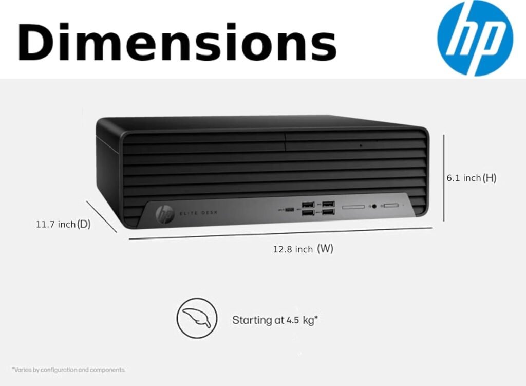 HP Elite 600 G9 SFF Business Desktop Computer, Latest 16-core Intel Core i7-13700 Processor, 32GB DDR5, 1TB PCIe SSD, Support Triple 4K Display, USB-C, HDMI, RJ-45, Wi-Fi, Wired KBMouse, Win11 Pro