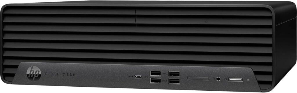 HP EliteDesk 805 G9 SFF Business Desktop Computer, AMD Ryzen 5 8500G, 32GB DDR5, 1TB PCIe SSD, Radeon 740M Graphics, Dual 4K Display Support, USB-C, HDMI, RJ-45, Wi-Fi, Wired KB  Mouse, Win11 Pro