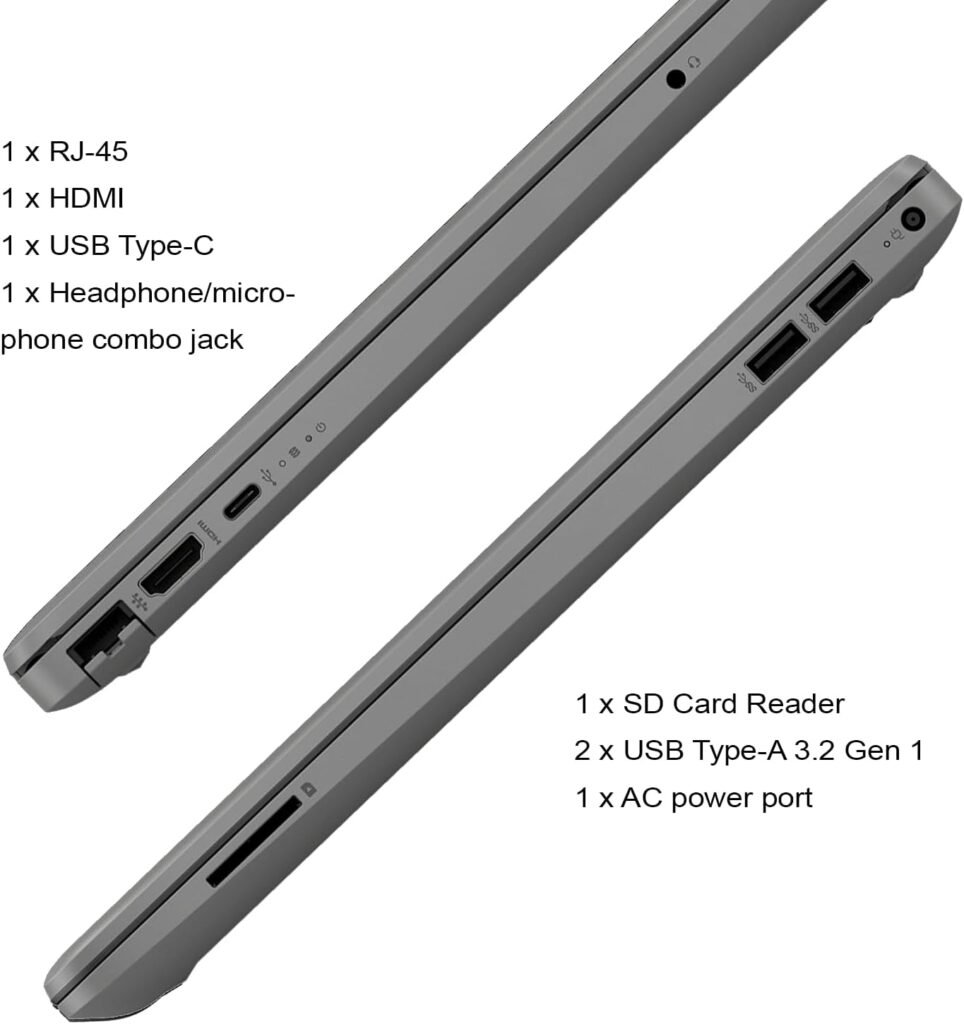 HP Essential 255 G8 15.6 Business Laptop, 15.6 FHD Display, AMD Ryzen 5 5500U, 16GB RAM, 512GB SSD, Webcam, RJ-45, Bluetooth, SD Card Reader, HDMI, Wi-Fi 6, Windows 11 Pro, Grey