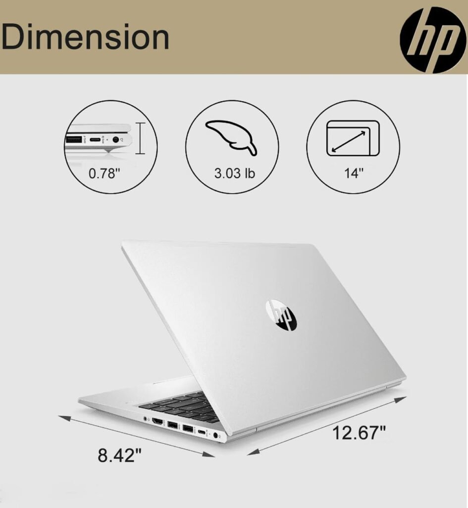 HP Latest ProBook 445 G9 Business Laptop (14 FHD Touchscreen, 16GB RAM, 512GB SSD, AMD Ryzen 7 5825U ( Intel i7-1165G7)) FP, IR Webcam, Ethernet, Wolf Pro Security, Win 11 Pro w/Copilot, Silver