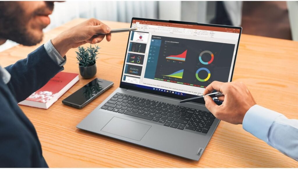 Lenovo ThinkBook 16 Gen 6 Business Laptop (16 FHD+ Touchscreen, Intel 8-Core i5-13420H ( i7-1255U), 32GB DDR5 RAM, 1TB SSD), Thunderbolt 4, Ethernet, Wi-Fi 6, Webcam, Win 11 Pro w/ Copilot, Grey