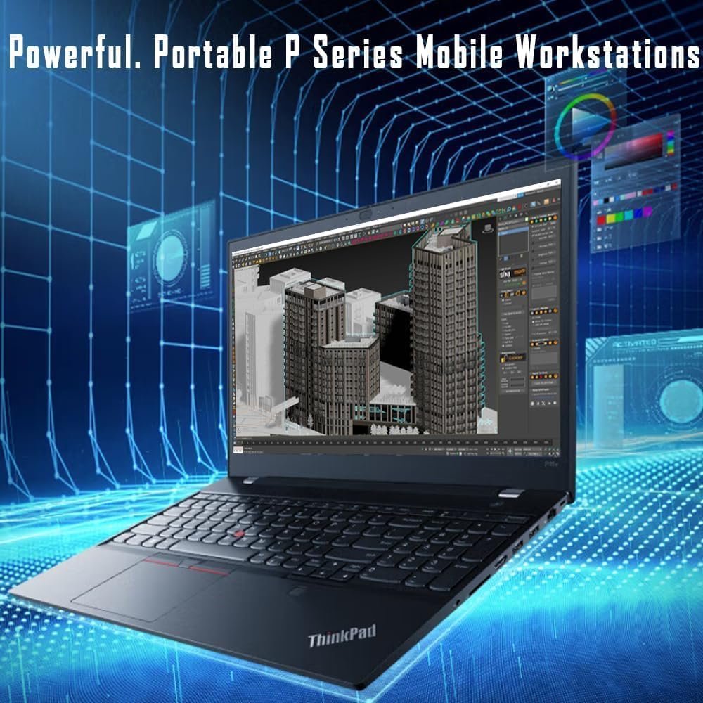 Lenovo ThinkPad P15v Gen 3 Mobile Workstation (15.6 FHD IPS, 14-Core i7-12700H, 32GB DDR5 RAM, 1TB SSD, Quadro T1200) Laptop for Engineer, Designer, Fingerprint, Win 11 Pro w / AI Copilot, Black