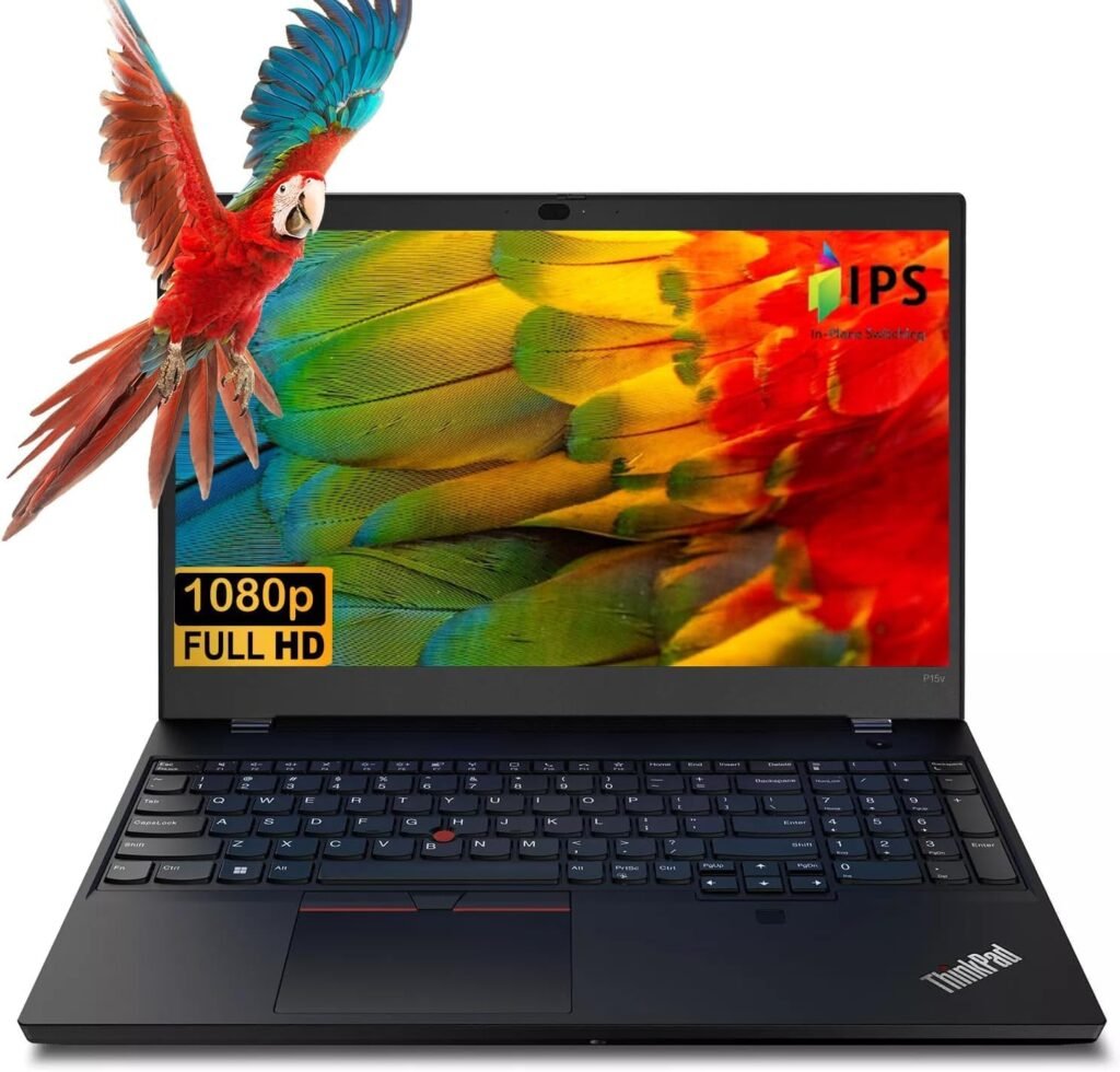 Lenovo ThinkPad P15v Gen 3 Mobile Workstation (15.6 FHD IPS, 14-Core i7-12700H, 32GB DDR5 RAM, 1TB SSD, Quadro T1200) Laptop for Engineer, Designer, Fingerprint, Win 11 Pro w / AI Copilot, Black