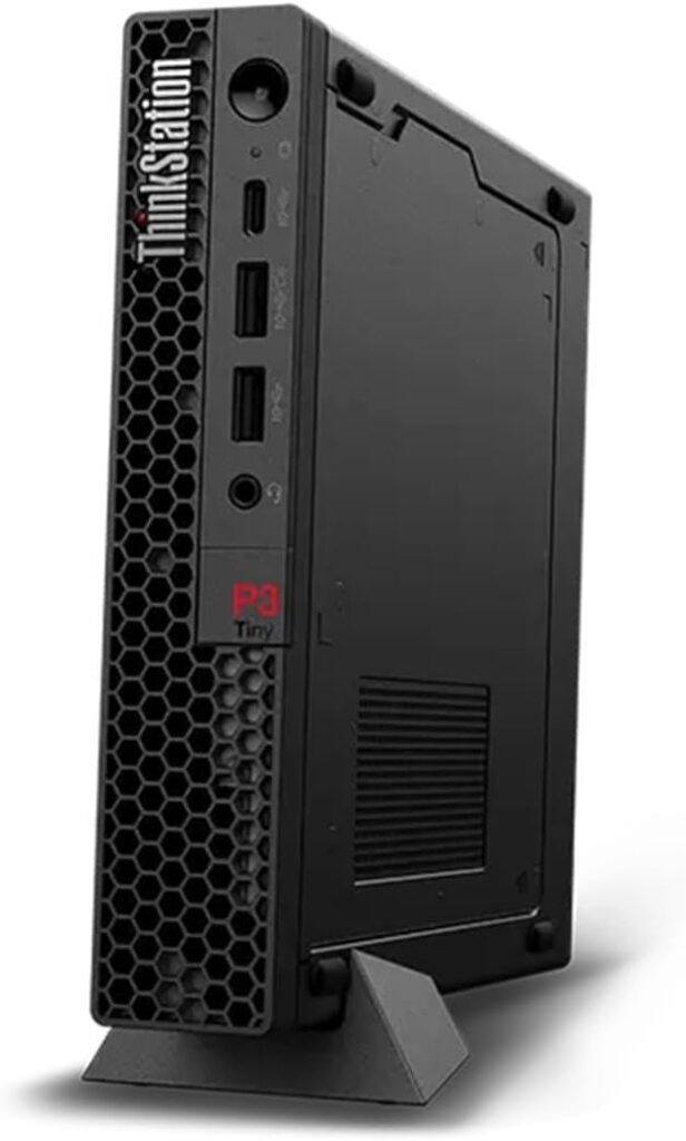 Lenovo ThinkStation P3 Tiny Workstation with Intel Core i9-14900 vPro Processor, 64GB RAM, 1TB SSD, NVIDIA T1000 8GB Graphics, WiFi 6, Windows 11 Pro, and 1 Year Onsite Warranty