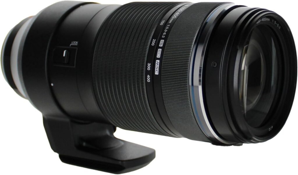 Olympus M.Zuiko Digital ED 100-400mm f/5-6.3 is Lens (V315070BU000) Bundle Including: 3 Piece Filter Kit, Flexible Tripod, Cap Keeper, Full Cleaning Kit