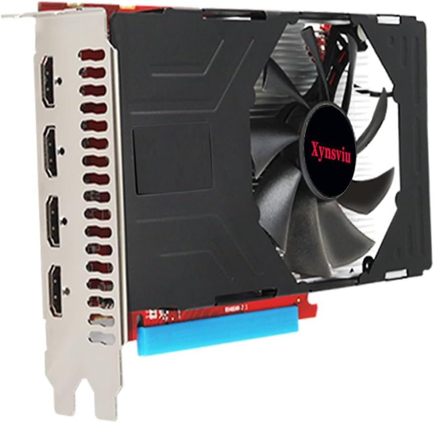Radeon RX560 4G Graphics Card, with 4 HDMI 4 Monitor Graphics Card,Computer PC GPU GDDR5 128 Bit DirectX 12 PCI Express X16 3.0, 4 Port Video Cards (AMD RX560 4G 4HDMI)