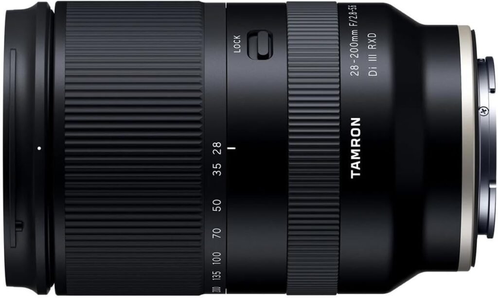 Tamron 28-200 F/2.8-5.6 Di III RXD for Sony Mirrorless Full Frame/APS-C E-Mount, Model Number: AFA071S700, Black