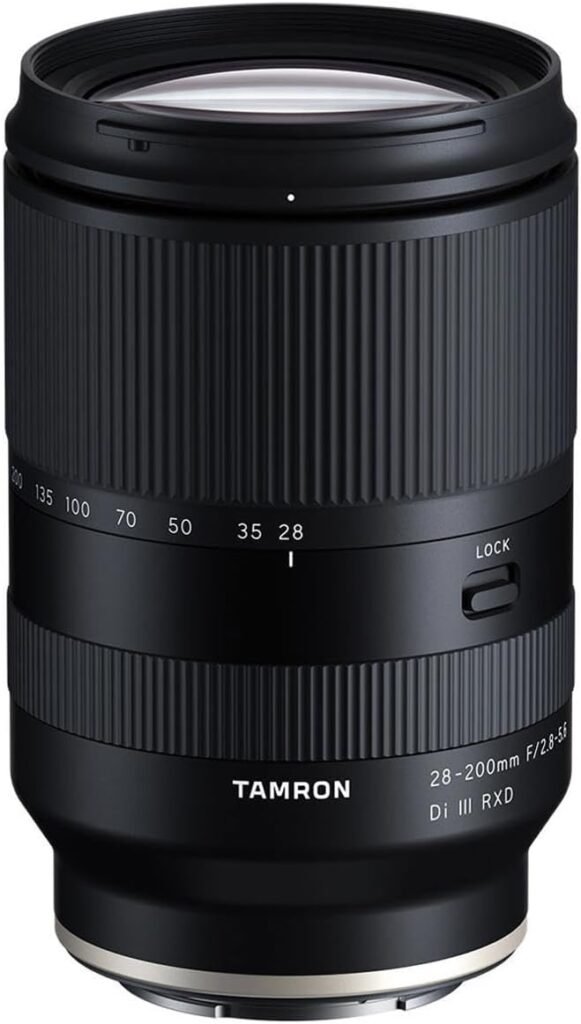 Tamron 28-200 F/2.8-5.6 Di III RXD for Sony Mirrorless Full Frame/APS-C E-Mount, Model Number: AFA071S700, Black