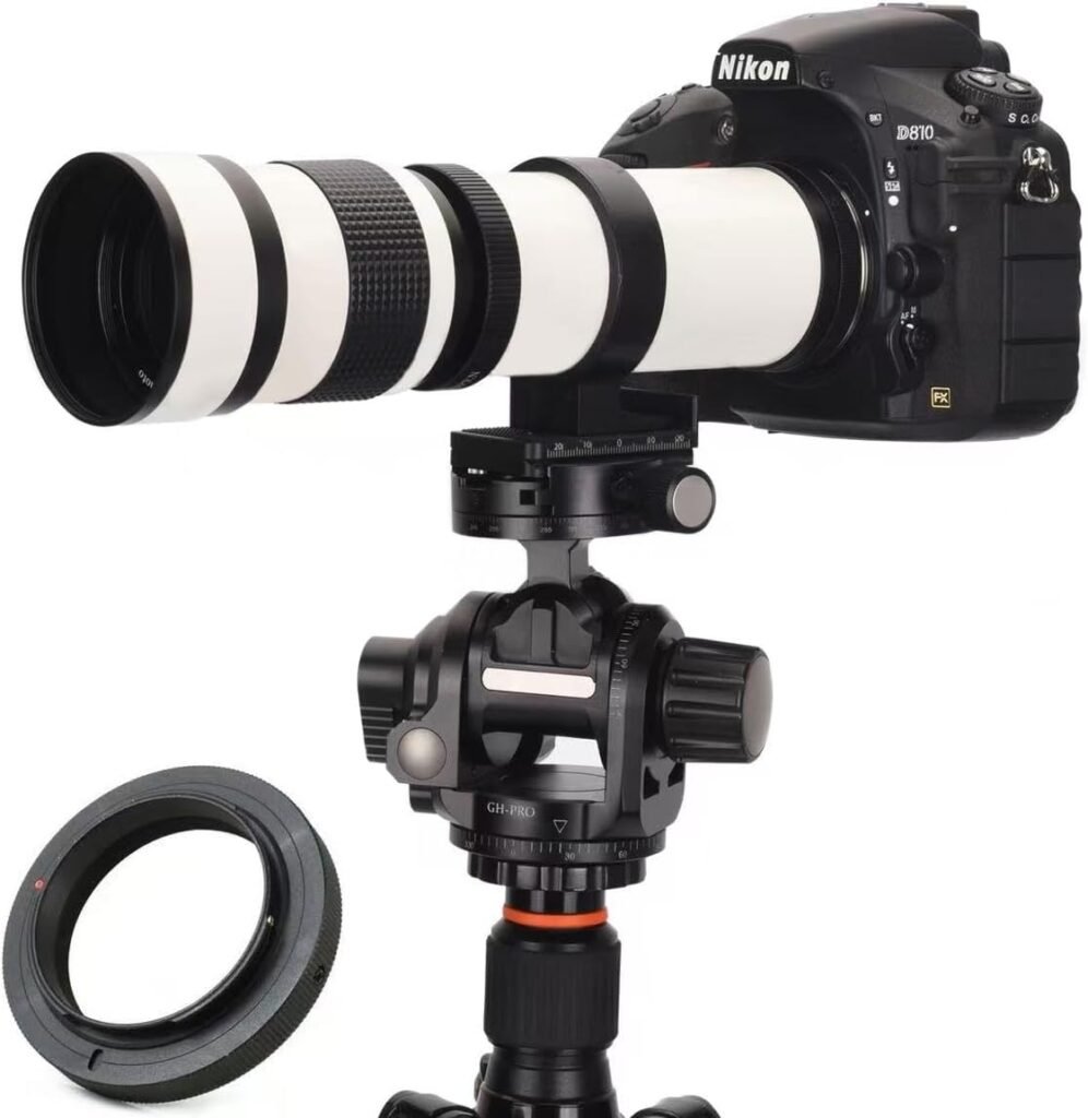 Telephoto Lens for Canon -JINTU EF Mount 420-800mm Manual Focus MF Zoom Lens for Canon EOS Rebel T8i/850D T7i/800D T7/2000D T6/1300D T6s/760D T6i/750D T5i/700D T5/1200D T4i/650D T3i/600D T3/1100D