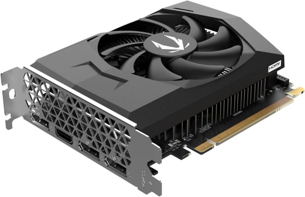 ZOTAC Gaming GeForce RTX 3050 6GB GDDR6 Low-Profile 96-bit 14 Gbps PCIE 4.0 Super Compact Gaming Graphics Card, ZT-A30510L-10L